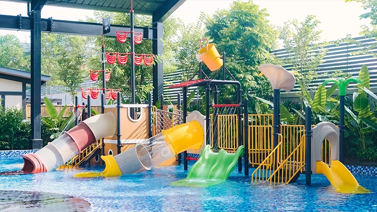 Khu vui chơi dành cho trẻ em được thiết kế an toàn