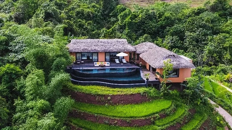 Toàn cảnh căn Senna Hilltop Pool Villa 2 Bedroom