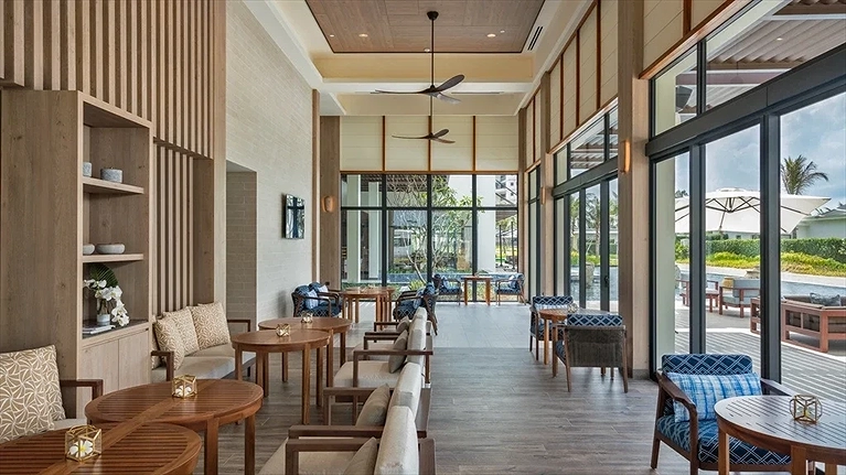 Khu vực check in hạng The Level