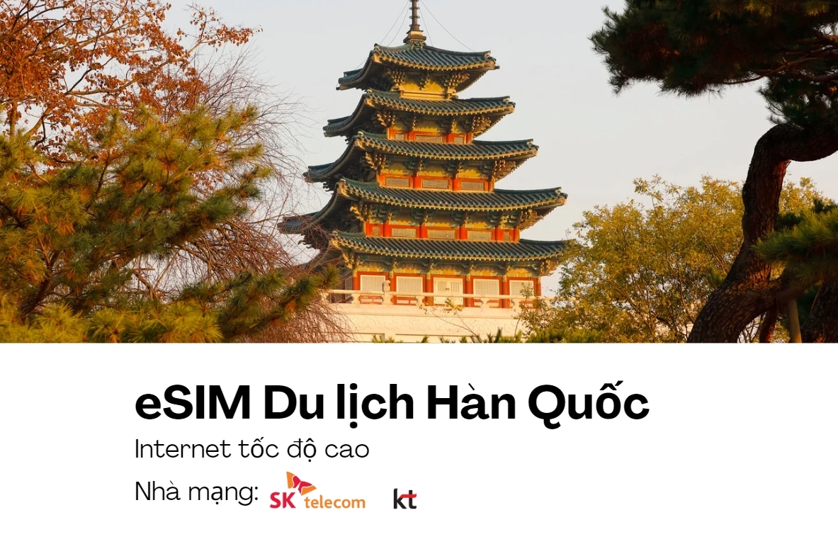 eSIM Du lịch Hàn Quốc 