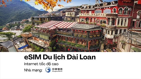 eSIM Du lịch Đài Loan 
