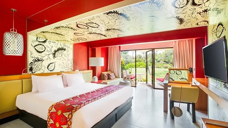 Nội thất gỗ sang trọng, hòa quyện cùng sắc màu Bali