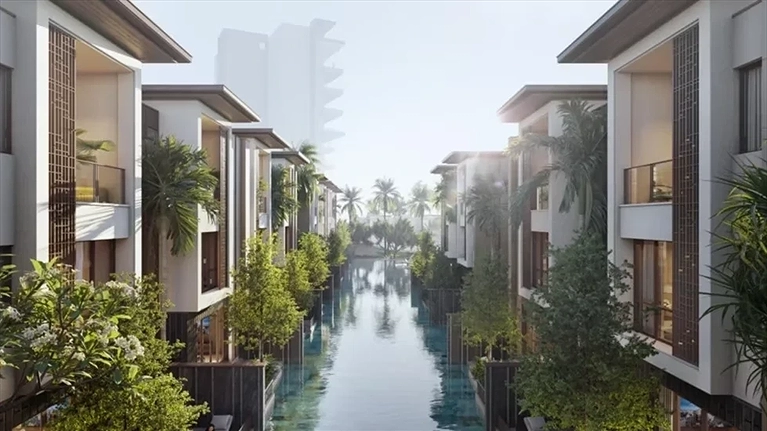 Dòng sông lười khu villa