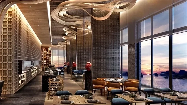 Khu vực nhà hàng ấm cúng