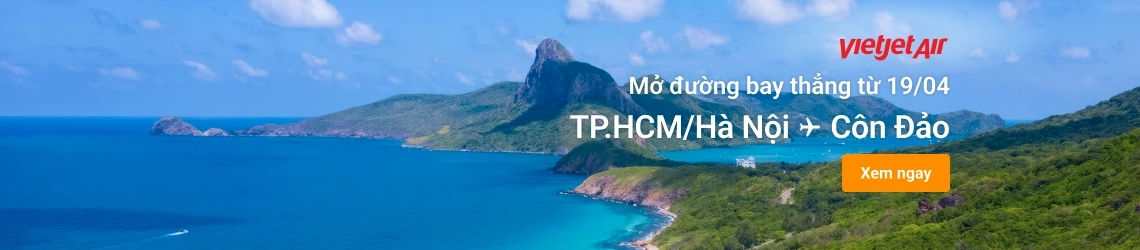 Vietjet Air - Mở đường bay thẳng từ Hà Nội/Hồ Chí Minh - Côn Đảo 