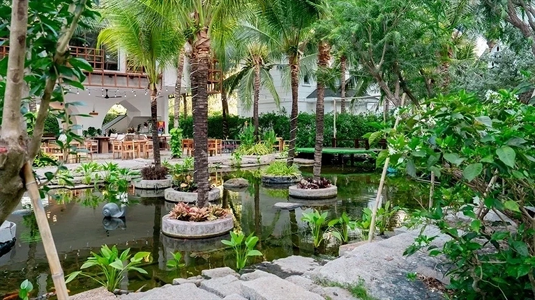 Khuôn viên khu nghỉ