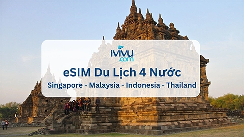 eSim 4 Nước Singapore, Malaysia, Indonesia, Thailand