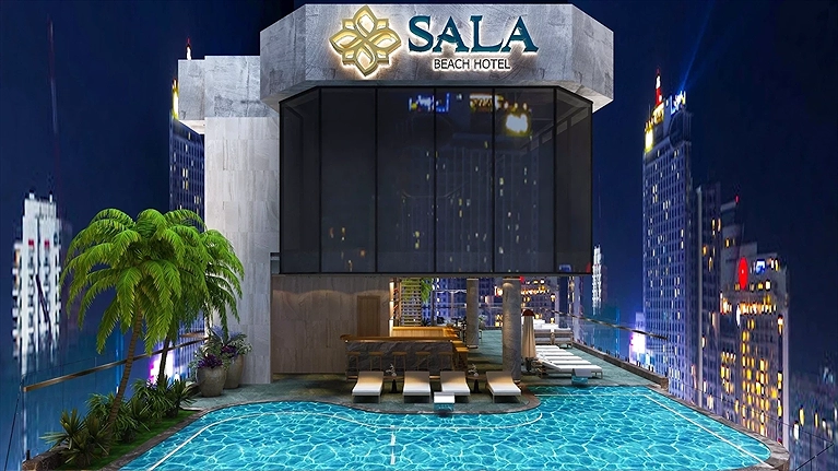 Hồ bơi trên tầng thượng