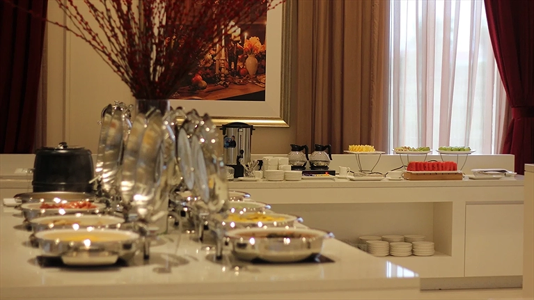 Quầy line buffet sáng