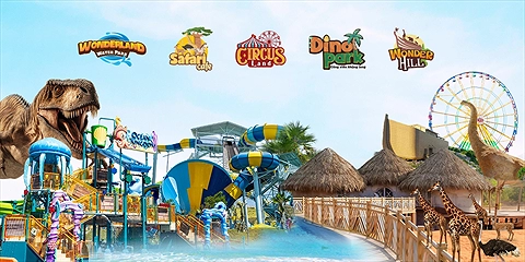 Vé NovaDreams Phan Thiết: Wonder Hill, Dino Park,  Safari Cafe, Circus Land, Wonderland Water Park