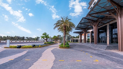 Lối vào khu nghỉ dưỡng