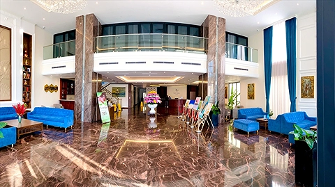 Khu vực sảnh check-in rộng rãi