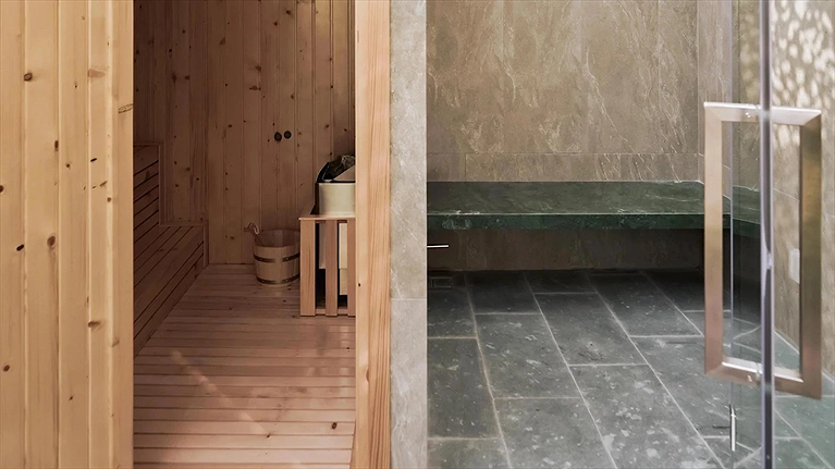 Khu vực Jacuzzi & Sauna