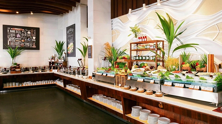 Buffet sáng tại nhà hàng Vista
