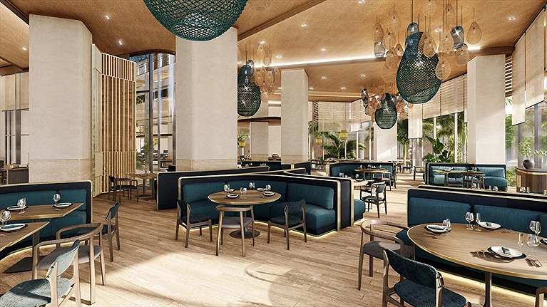Khu vực nhà hàng (Silk Road Charm Restaurant)
