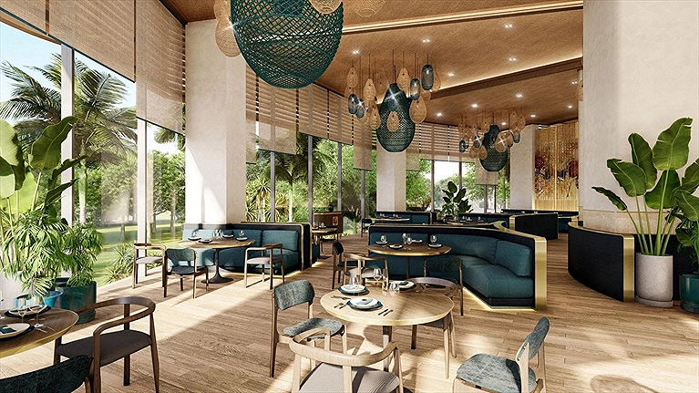 Khu vực nhà hàng (Silk Road Charm Restaurant)