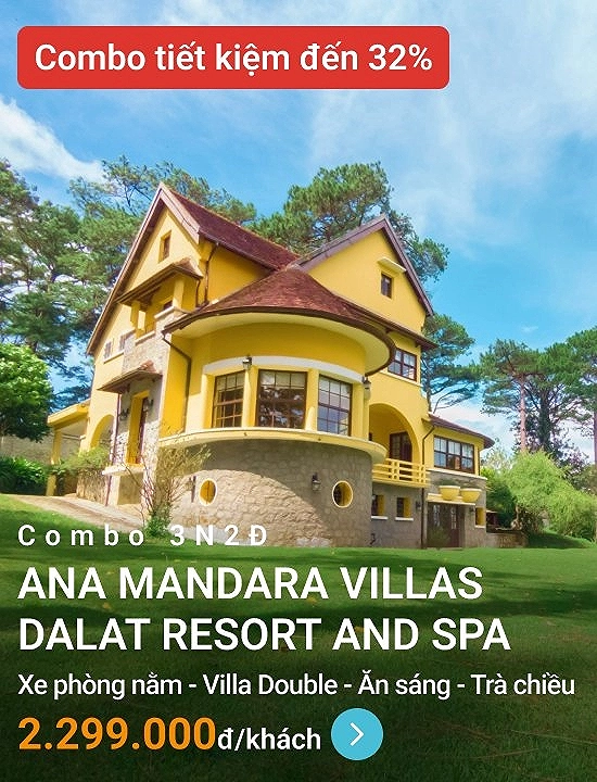 Khu nghỉ dưỡng Ana Mandara Villas Dalat Resort and Spa