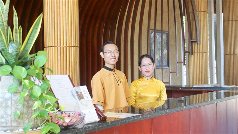 Khu vực quầy Lễ tân