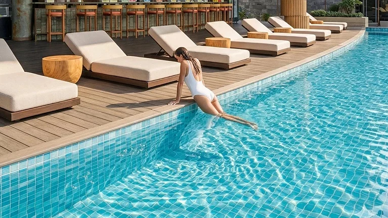 Khu vực hồ bơi Nora