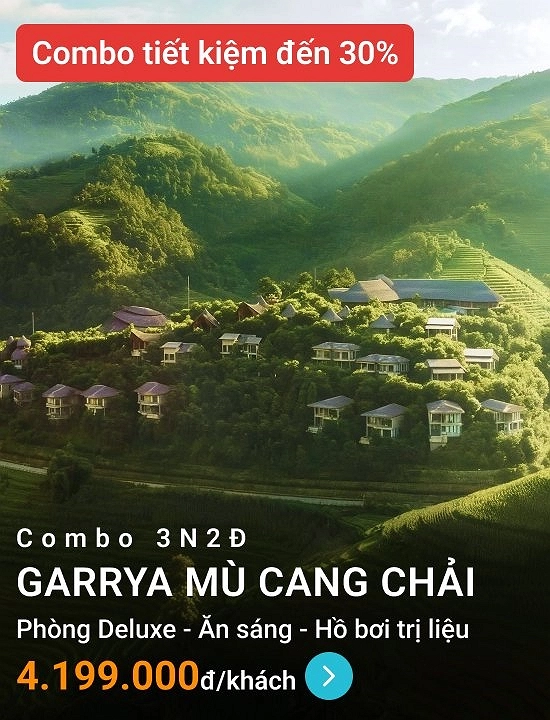 Khu nghỉ dưỡng Garrya Mù Cang Chải Yên Bái