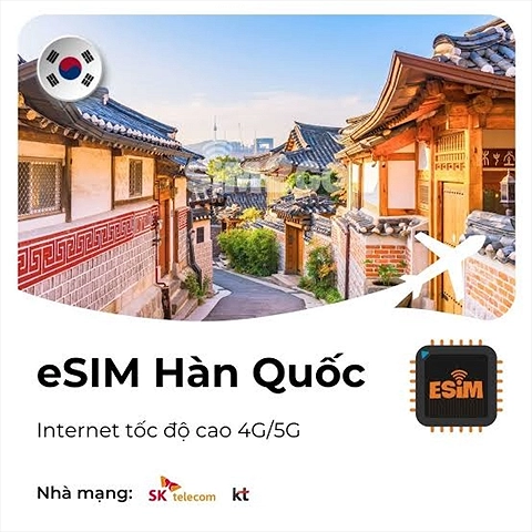 eSIM Du lịch Hàn Quốc 