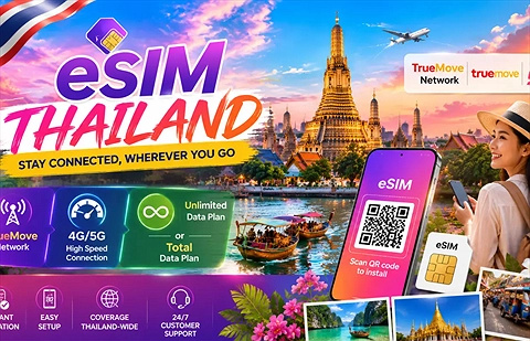 eSIM Du Lịch Thái Lan TrueMove